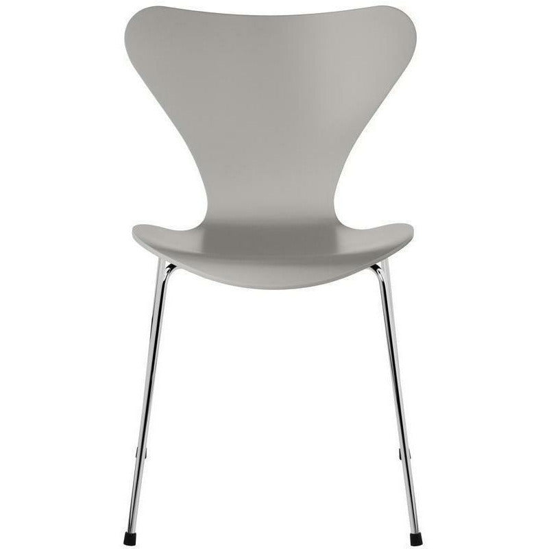 [product_category]-Fritz Hansen Series 7 Chair Lacquered Nine Grey Shell, Chrome Plated Steel Base-Fritz Hansen-3107-LAKERET-NINE-FORKROMET-FRI-1