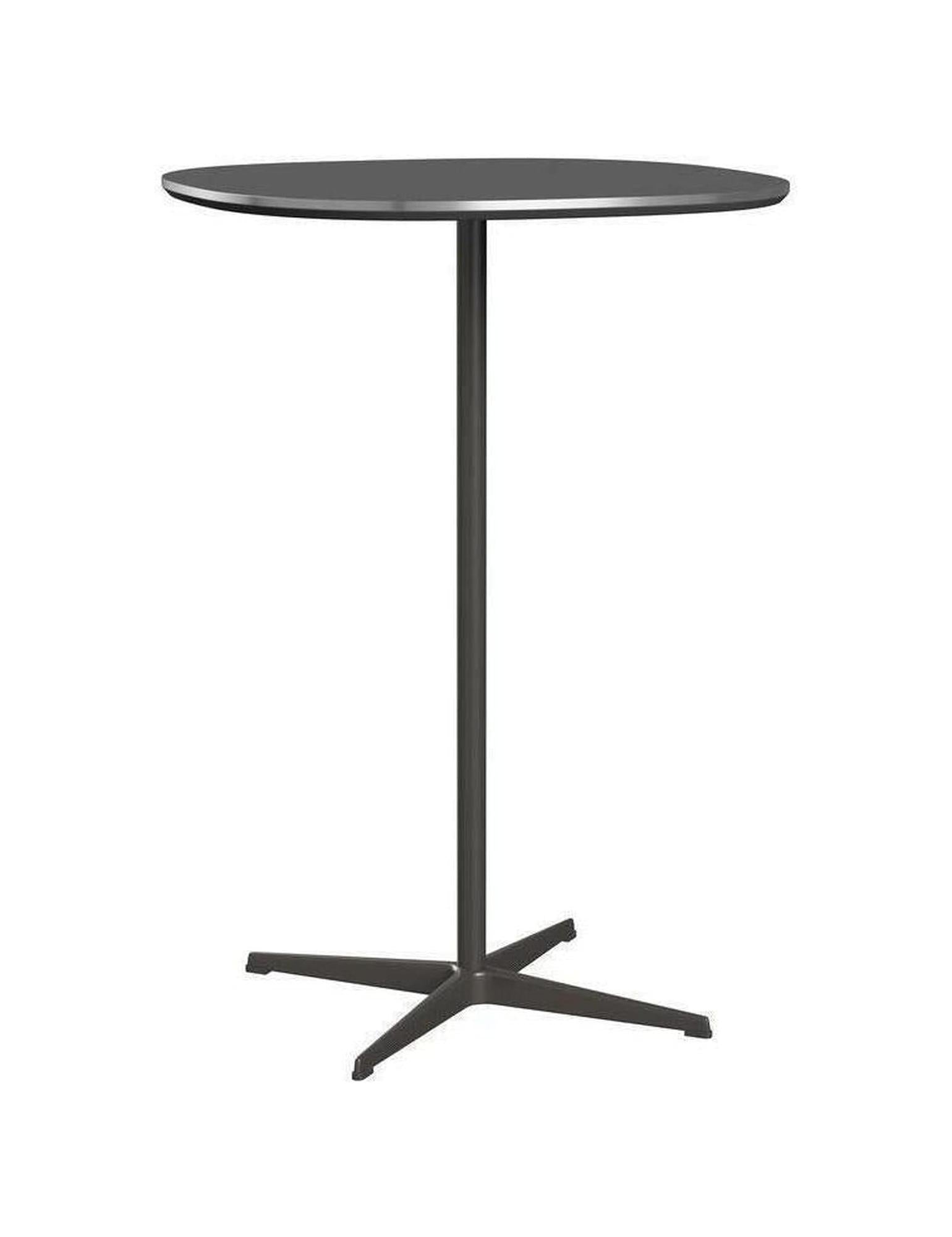 [product_category]-Fritz Hansen Super Circular Bar Table ø75, Bromo Grey/Warm Graphite-Fritz Hansen-A902-Grey-Bromo-FRI-1