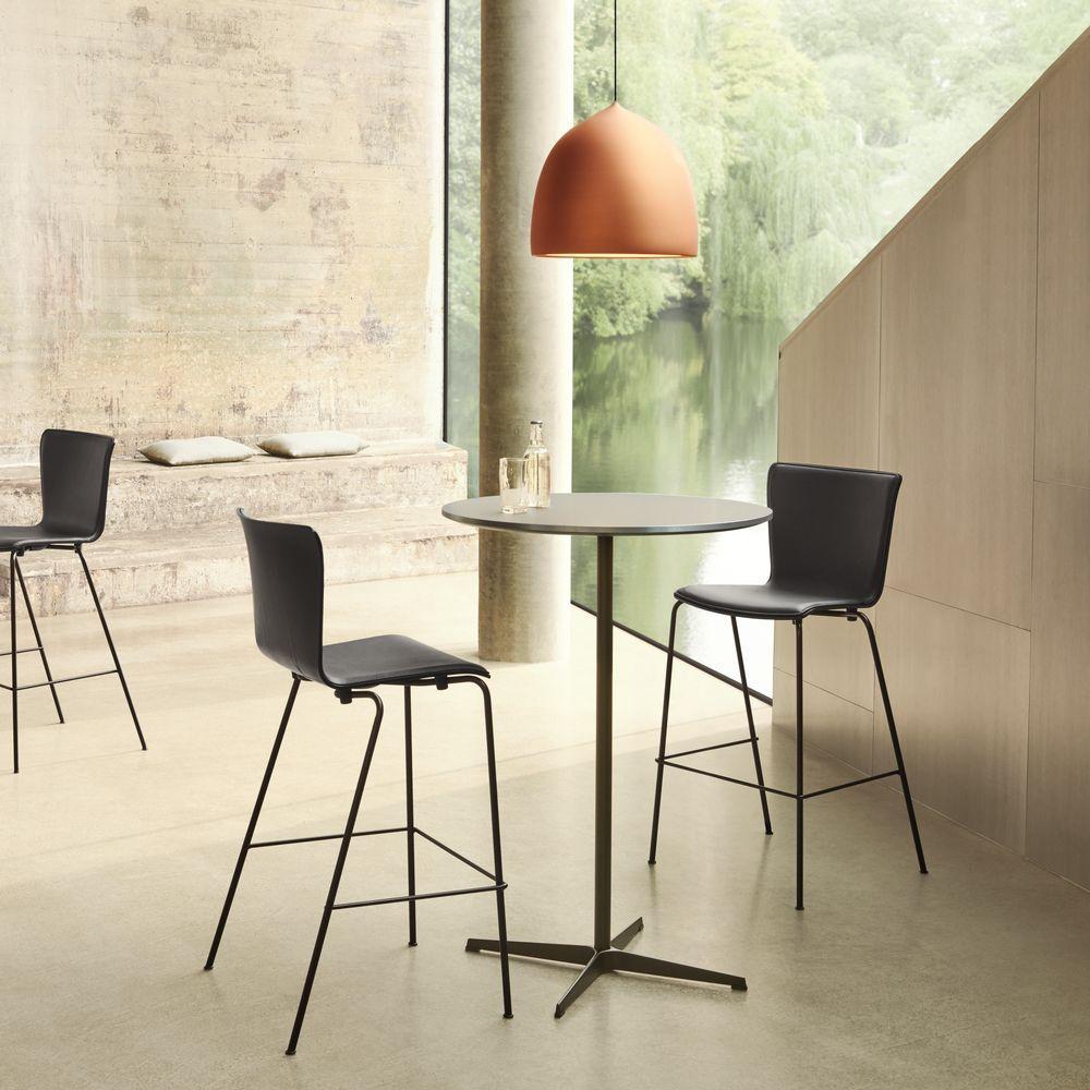 [product_category]-Fritz Hansen Super Circular Bar Table ø75, Bromo Grey/Warm Graphite-Fritz Hansen-A902-Grey-Bromo-FRI-7