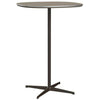 Fritz Hansen Supercircular™ Bar Table ø75, Brown Bronze/Ottawa Brown