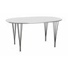 Fritz Hansen Superellipse™ Dining Table 100x150 Cm, White/Warm Graphite