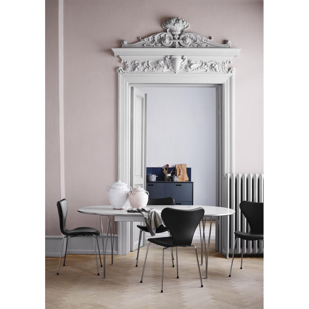 [product_category]-Fritz Hansen Super Ellipse Table Lacquered 100 X150 Cm, White Laminate-Fritz Hansen-B612-white/poweder coated-FRI-2