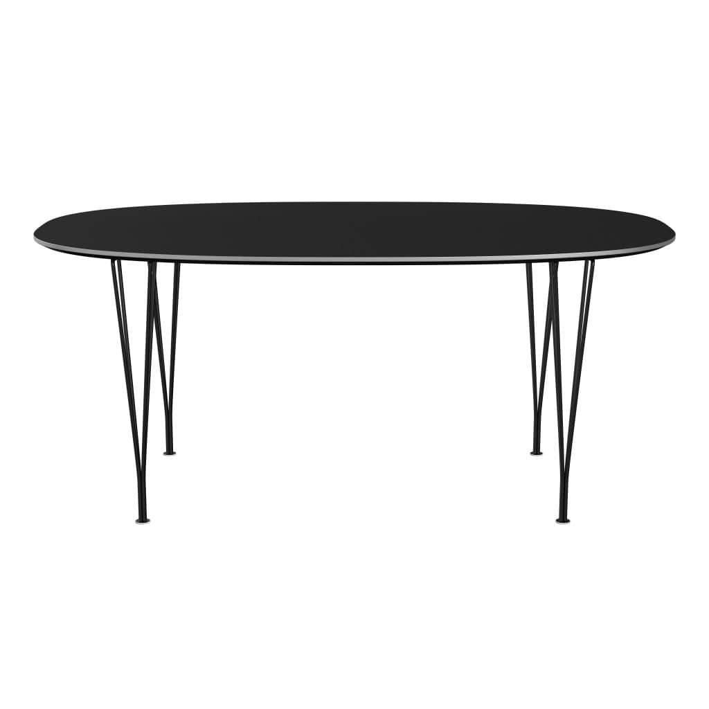 [product_category]-Fritz Hansen Superellipse Dining Table Black/Black Fenix Laminates, 170x100 Cm-Fritz Hansen-B616-FXBLL-SPAL-DRBL-FRI-1