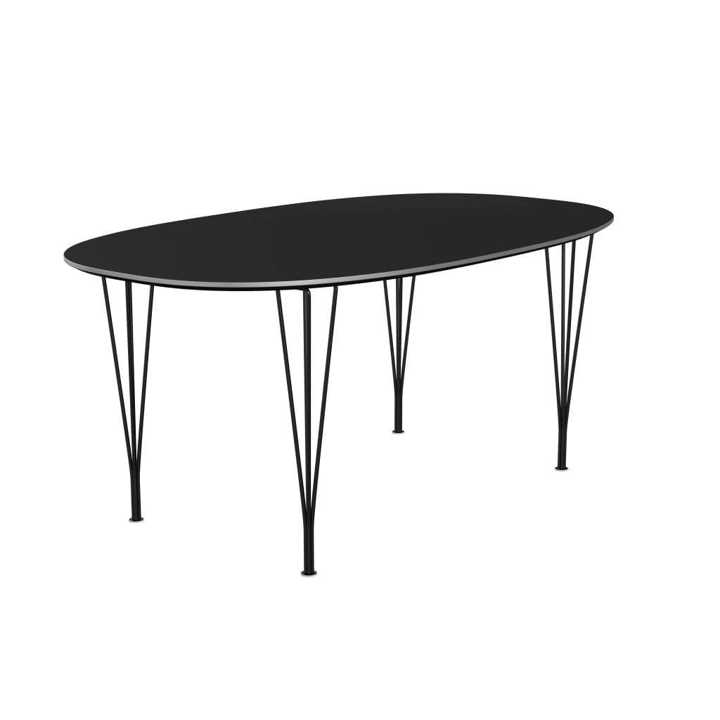 [product_category]-Fritz Hansen Superellipse Dining Table Black/Black Fenix Laminates, 170x100 Cm-Fritz Hansen-B616-FXBLL-SPAL-DRBL-FRI-2
