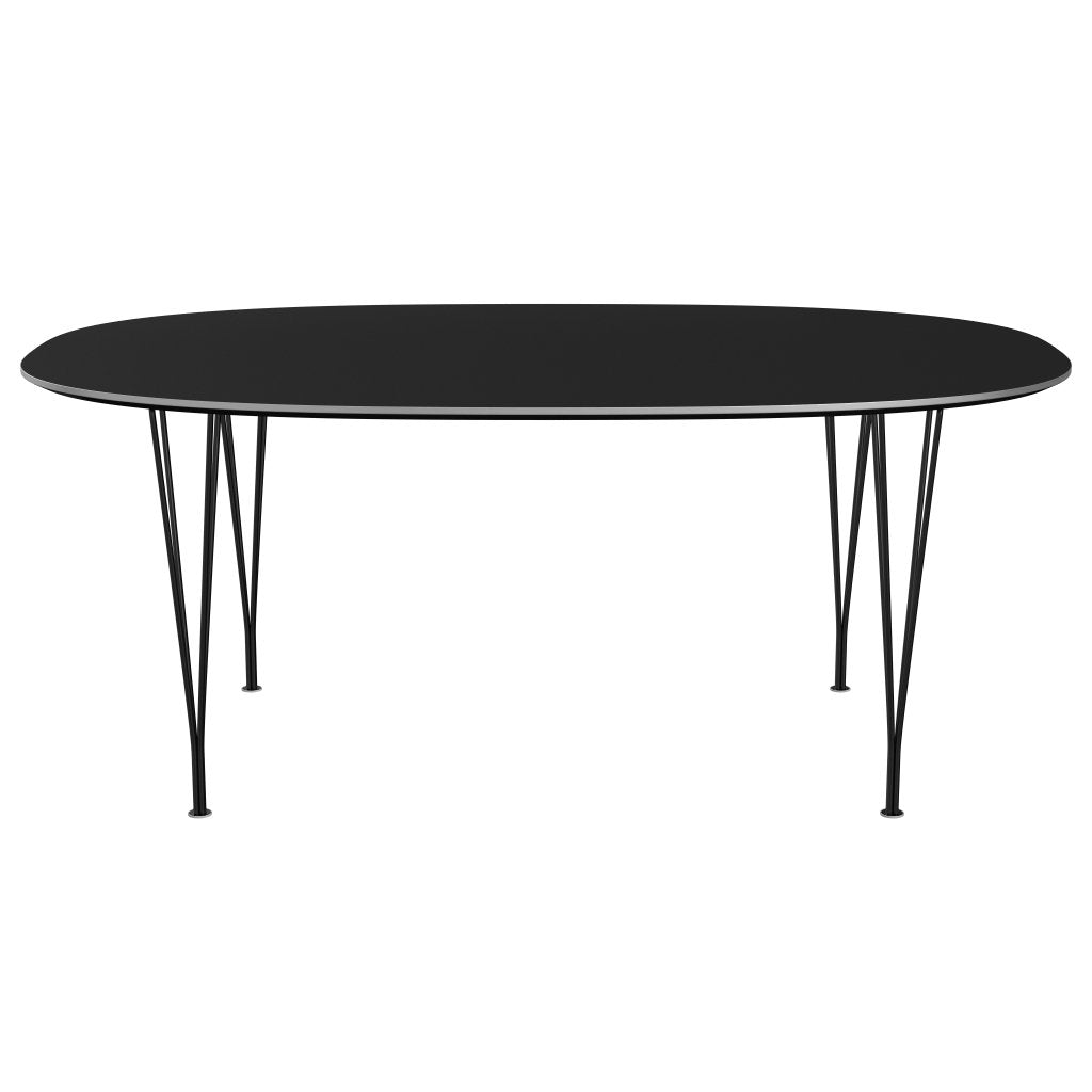 [product_category]-Fritz Hansen Superellipse Dining Table Black/Black Fenix Laminates, 180x120 Cm-Fritz Hansen-B613-FXBLL-SPAL-DRBL-FRI-1
