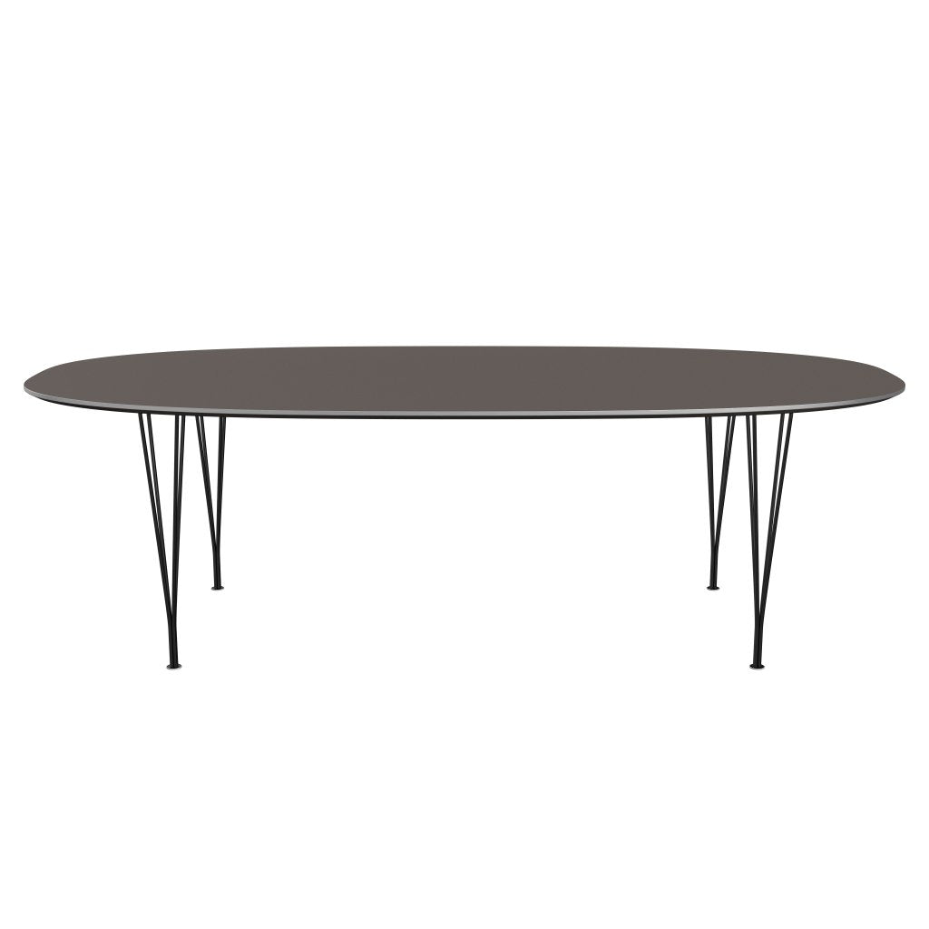 [product_category]-Fritz Hansen Superellipse Dining Table Black/Grey Fenix Laminates, 240x120 Cm-Fritz Hansen-B614-FXGRL-SPAL-DRBL-FRI-1