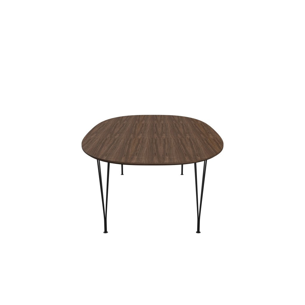 [product_category]-Fritz Hansen Superellipse Dining Table Black/Walnut Veneer With Walnut Table Edge, 300x130 Cm-Fritz Hansen-B617-WAL001-WAL001-DRBL-FRI-3