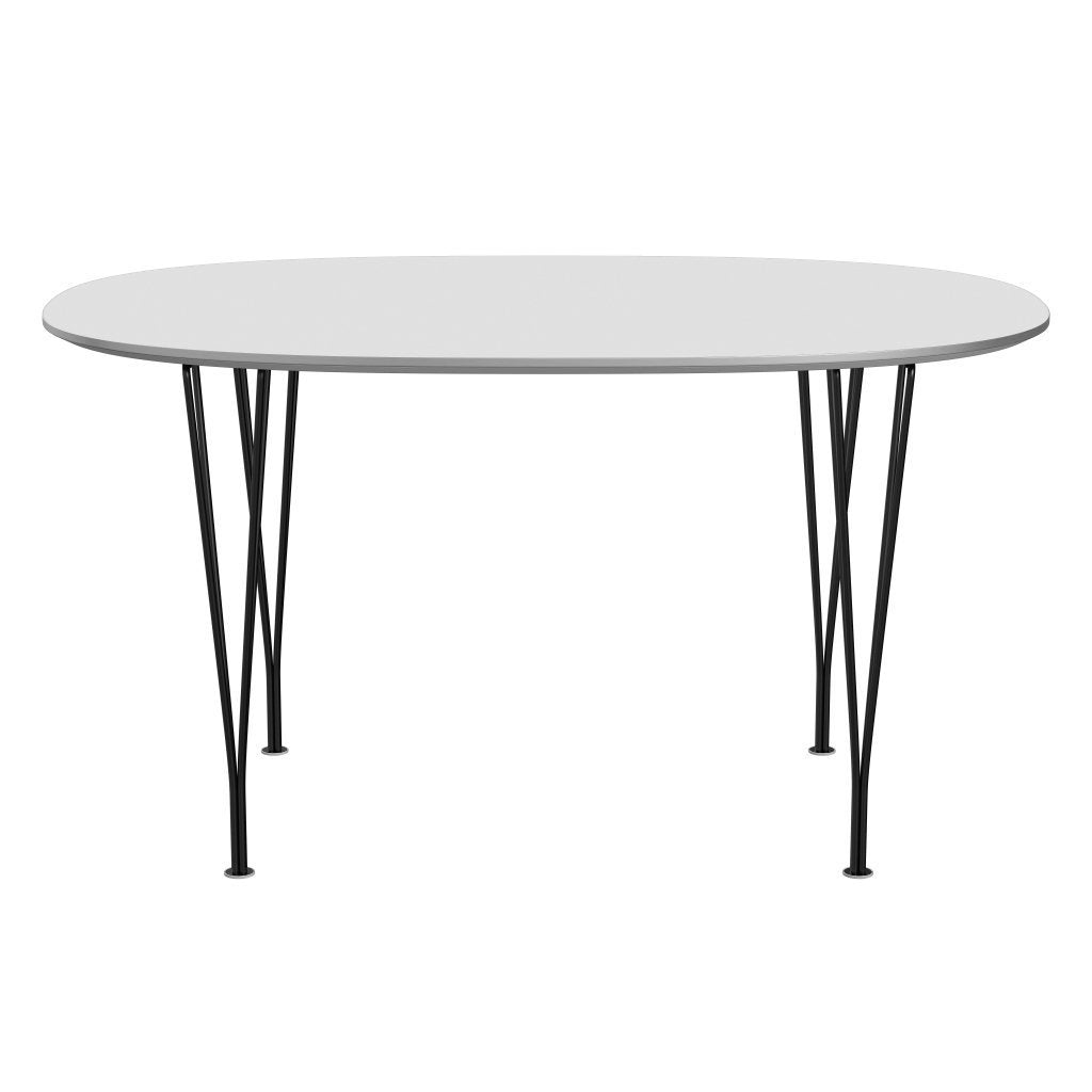 [product_category]-Fritz Hansen Superellipse Dining Table Black/White Fenix Laminates, 135x90 Cm-Fritz Hansen-B611-FXWHL-SPAL-DRBL-FRI-1