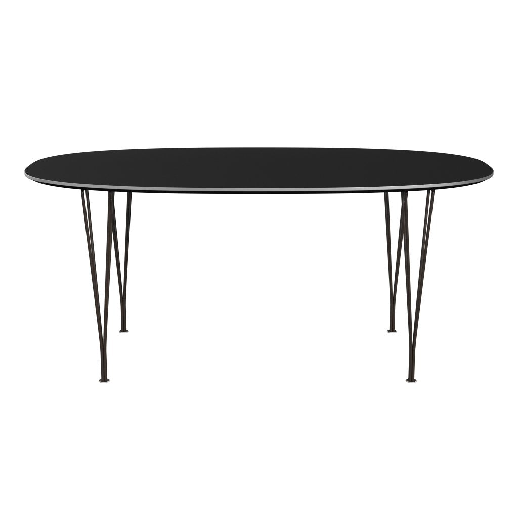 [product_category]-Fritz Hansen Superellipse Dining Table Brown Bronze/Black Fenix Laminates, 170x100 Cm-Fritz Hansen-B616-FXBLL-SPAL-DBPC-FRI-1