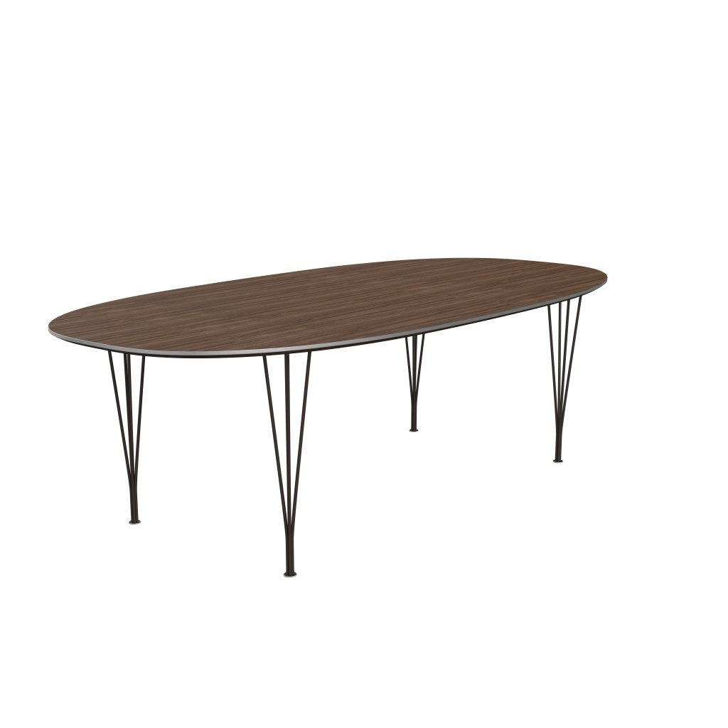 [product_category]-Fritz Hansen Superellipse Dining Table Brown Bronze/Walnut Veneer, 240x120 Cm-Fritz Hansen-B614-WAL001-SPAL-DBPC-FRI-2