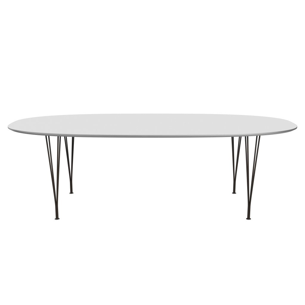 [product_category]-Fritz Hansen Superellipse Dining Table Brown Bronze/White Fenix Laminates, 240x120 Cm-Fritz Hansen-B614-FXWHL-SPAL-DBPC-FRI-1