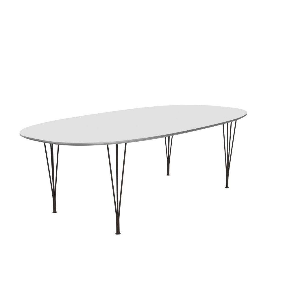 [product_category]-Fritz Hansen Superellipse Dining Table Brown Bronze/White Fenix Laminates, 240x120 Cm-Fritz Hansen-B614-FXWHL-SPAL-DBPC-FRI-2
