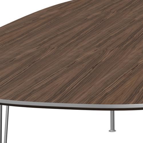 [product_category]-Fritz Hansen Superellipse Dining Table Chrome/Walnut Veneer, 300x130 Cm-Fritz Hansen-B617-WAL001-SPAL-CST-FRI-4
