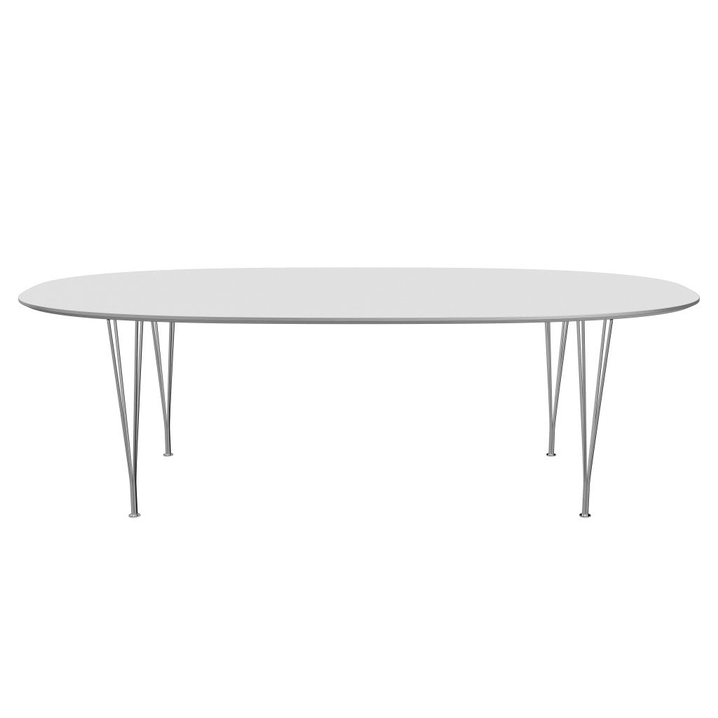 [product_category]-Fritz Hansen Superellipse Dining Table Chrome/White Fenix Laminates, 240x120 Cm-Fritz Hansen-B614-FXWHL-SPAL-CST-FRI-1