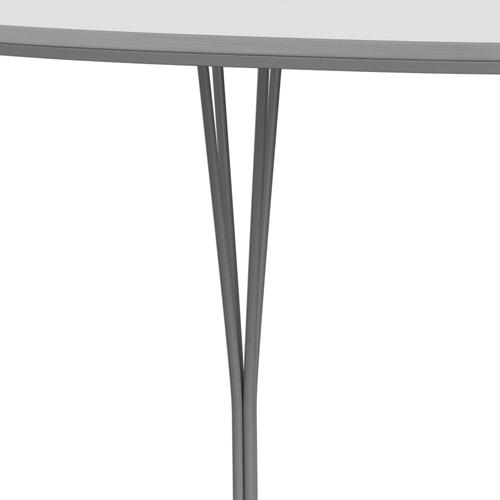 [product_category]-Fritz Hansen Superellipse Dining Table Grey Powder Coated/White Fenix Laminates, 180x120 Cm-Fritz Hansen-B613-FXWHL-SPAL-GRBA-FRI-4