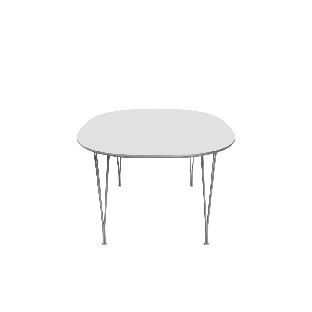 [product_category]-Fritz Hansen Superellipse Dining Table Grey Powder Coated/White Fenix Laminates, 240x120 Cm-Fritz Hansen-B614-FXWHL-SPAL-GRBA-FRI-3