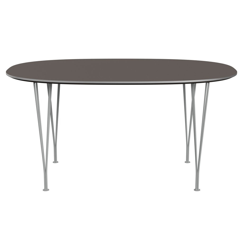 [product_category]-Fritz Hansen Superellipse Dining Table Nine Grey/Grey Fenix Laminates, 150x100 Cm-Fritz Hansen-B612-FXGRL-SPAL-DRNIGR-FRI-1