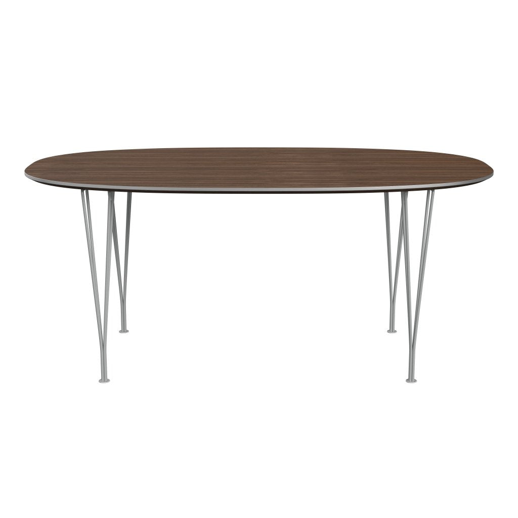 [product_category]-Fritz Hansen Superellipse Dining Table Nine Grey/Walnut Veneer, 170x100 Cm-Fritz Hansen-B616-WAL001-SPAL-DRNIGR-FRI-1