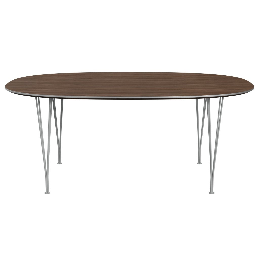 [product_category]-Fritz Hansen Superellipse Dining Table Nine Grey/Walnut Veneer, 180x120 Cm-Fritz Hansen-B613-WAL001-SPAL-DRNIGR-FRI-1