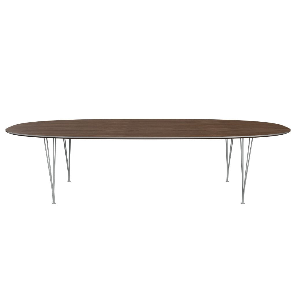 [product_category]-Fritz Hansen Superellipse Dining Table Nine Grey/Walnut Veneer, 300x130 Cm-Fritz Hansen-B617-WAL001-SPAL-DRNIGR-FRI-1