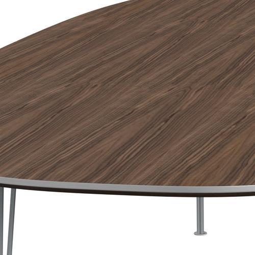 [product_category]-Fritz Hansen Superellipse Dining Table Silver Grey/Walnut Veneer, 300x130 Cm-Fritz Hansen-B617-WAL001-SPAL-SIGREY-FRI-4