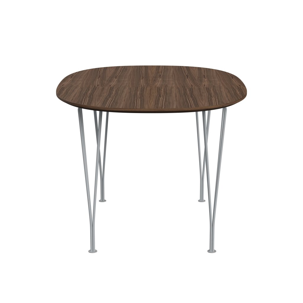 [product_category]-Fritz Hansen Superellipse Dining Table Silver Grey/Walnut Veneer With Walnut Table Edge, 135x90 Cm-Fritz Hansen-B611-WAL001-WAL001-SIGREY-FRI-3