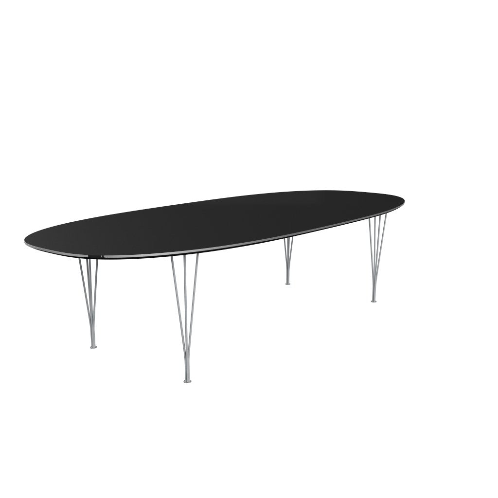 [product_category]-Fritz Hansen Superellipse Dining Table Silvergrey/Black Fenix Laminates, 300x130 Cm-Fritz Hansen-B617-FXBLL-SPAL-SIGREY-FRI-2