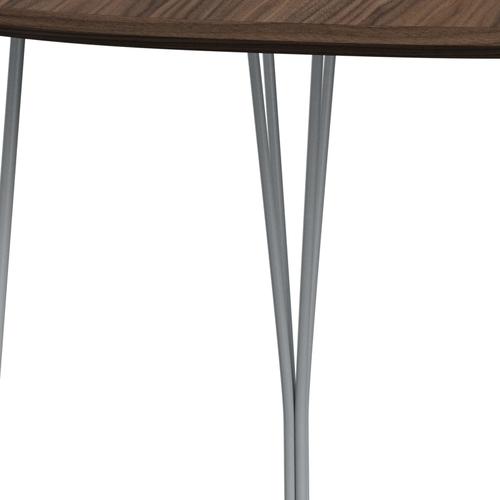[product_category]-Fritz Hansen Superellipse Dining Table Silvergrey/Walnut Veneer With Walnut Table Edge, 170x100 Cm-Fritz Hansen-B616-WAL001-WAL001-SIGREY-FRI-4