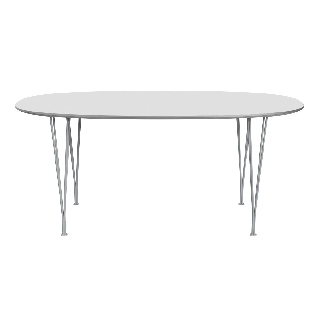 [product_category]-Fritz Hansen Superellipse Dining Table Silvergrey/White Fenix Laminates, 170x100 Cm-Fritz Hansen-B616-FXWHL-SPAL-SIGREY-FRI-1