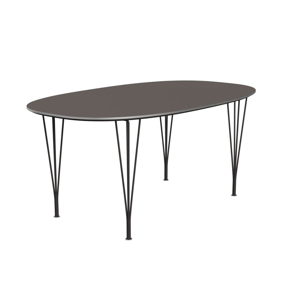 [product_category]-Fritz Hansen Superellipse Dining Table Warm Graphite/Grey Fenix Laminates, 170x100 Cm-Fritz Hansen-B616-FXGRL-SPAL-WARGRA-FRI-2