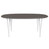 Fritz Hansen Superellipse spisebord hvidt/grå fenix -laminater, 180x120 cm