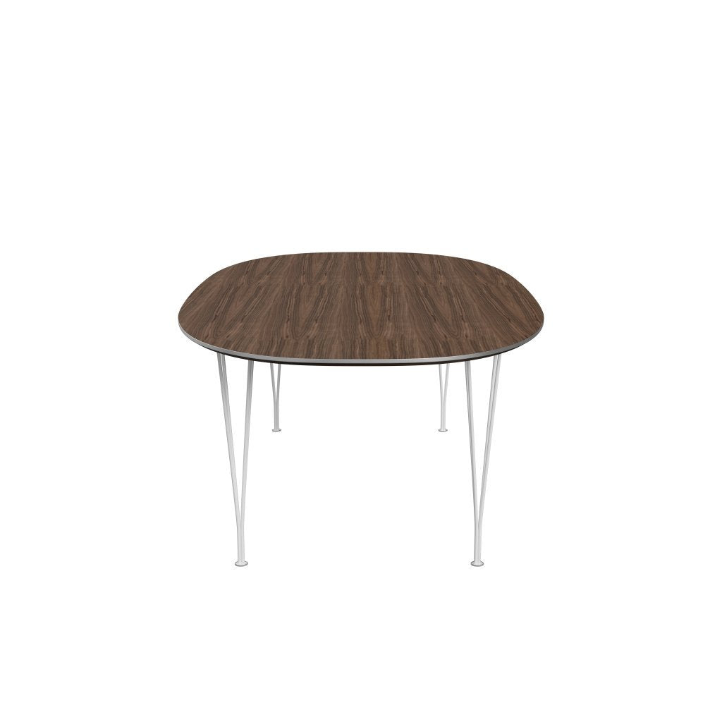 [product_category]-Fritz Hansen Superellipse Dining Table White/Walnut Veneer, 240x120 Cm-Fritz Hansen-B614-WAL001-SPAL-DRWH-FRI-3