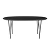 Fritz Hansen Superellipse™ Extendable Table Black/Black Fenix Laminates, 270x100 Cm