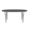 Fritz Hansen Superellipse™ Extendable Table Black/Grey Fenix Laminates, 270x100 Cm