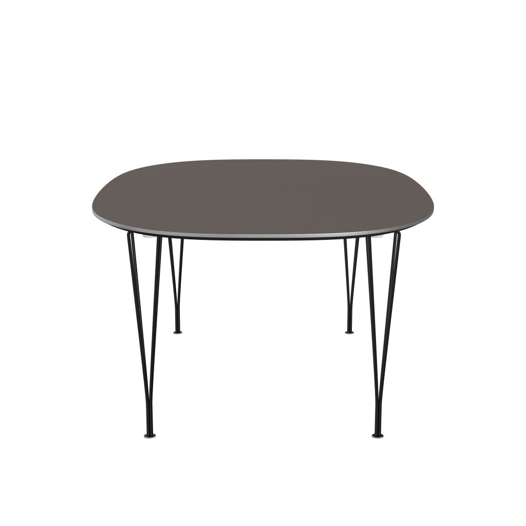 [product_category]-Fritz Hansen Superellipse Extendable Table Black/Grey Fenix Laminates, 300x120 Cm-Fritz Hansen-B619-FXGRL-SPAL-DRBL-FRI-3