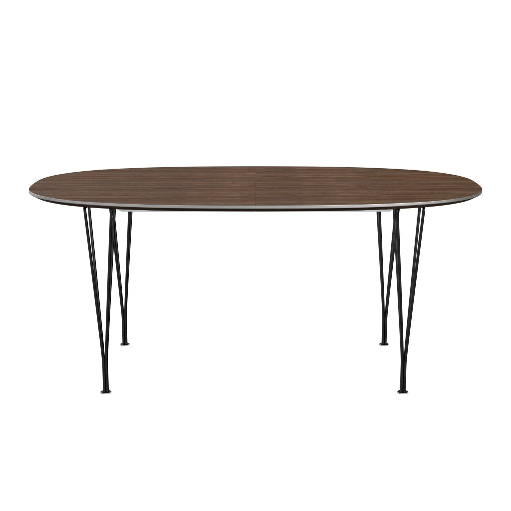 [product_category]-Fritz Hansen Superellipse Extendable Table Black/Walnut Veneer, 270x100 Cm-Fritz Hansen-B620-WAL001-SPAL-DRBL-FRI-1