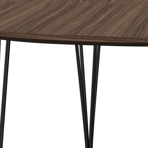 [product_category]-Fritz Hansen Superellipse Extendable Table Black/Walnut Veneer With Walnut Table Edge, 270x100 Cm-Fritz Hansen-B620-WAL001-WAL001-DRBL-FRI-4