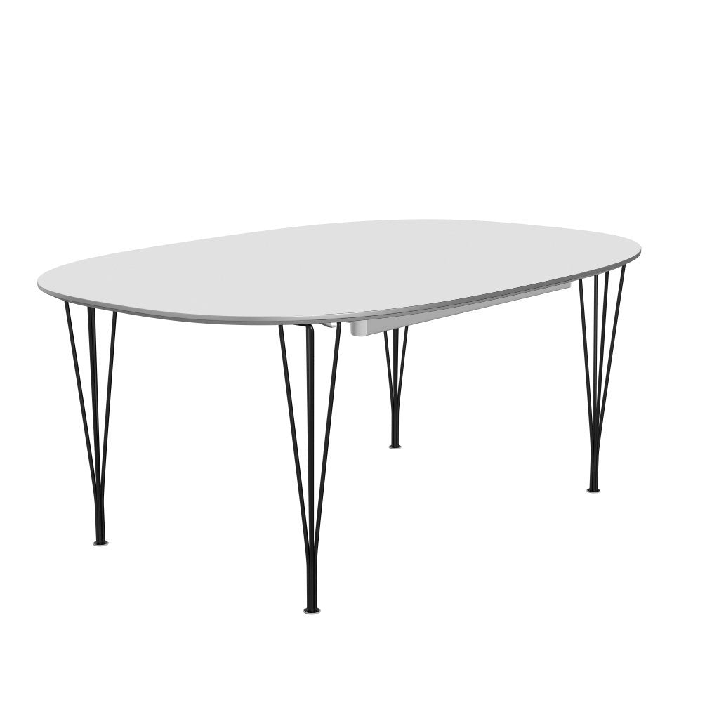 [product_category]-Fritz Hansen Superellipse Extendable Table Black/White Fenix Laminates, 300x120 Cm-Fritz Hansen-B619-FXWHL-SPAL-DRBL-FRI-2
