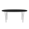 Fritz Hansen Superellipse™ Extendable Table Chrome/Black Fenix Laminates, 270x100 Cm