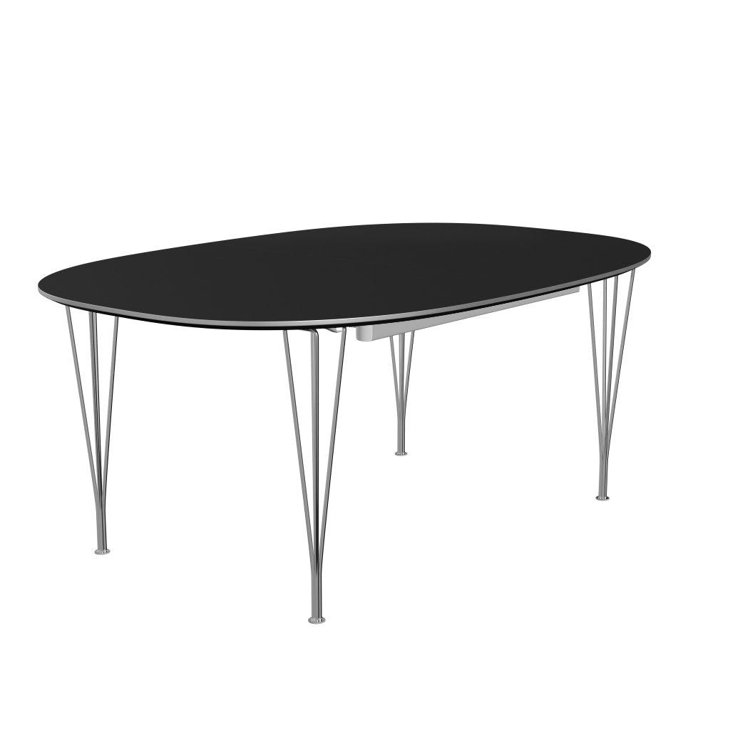 [product_category]-Fritz Hansen Superellipse Extendable Table Chrome/Black Fenix Laminates, 300x120 Cm-Fritz Hansen-B619-FXBLL-SPAL-CST-FRI-2