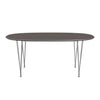 Fritz Hansen Superellipse™ Extendable Table Chrome/Grey Fenix Laminates, 270x100 Cm