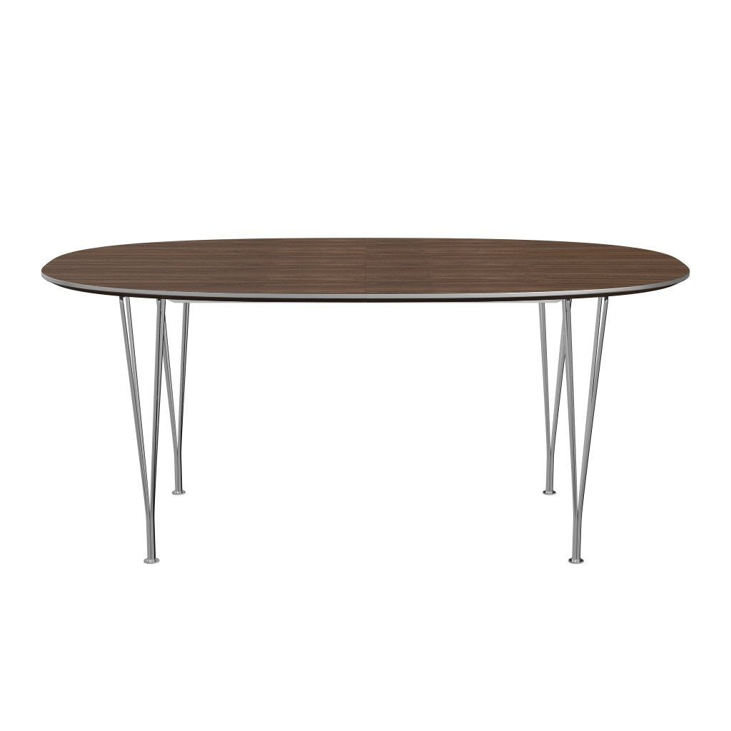 [product_category]-Fritz Hansen Superellipse Extendable Table Chrome/Walnut Veneer, 270x100 Cm-Fritz Hansen-B620-WAL001-SPAL-CST-FRI-1
