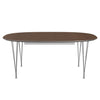 Fritz Hansen Superellipse™ Extendable Table Chrome/Walnut Veneer, 300x120 Cm
