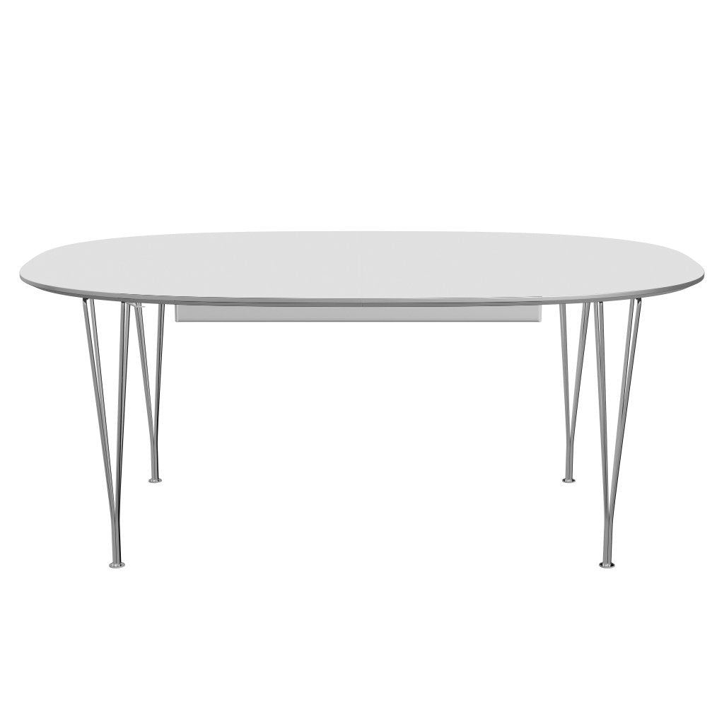 [product_category]-Fritz Hansen Superellipse Extendable Table Chrome/White Fenix Laminates, 300x120 Cm-Fritz Hansen-B619-FXWHL-SPAL-CST-FRI-1