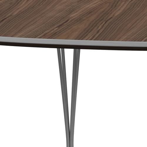 [product_category]-Fritz Hansen Superellipse Extendable Table Grey Powder Coated/Walnut Veneer, 300x120 Cm-Fritz Hansen-B619-WAL001-SPAL-GRBA-FRI-4