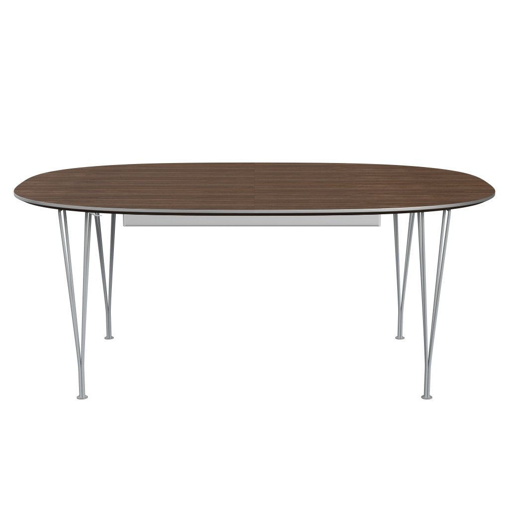 [product_category]-Fritz Hansen Superellipse Extendable Table Silvergrey/Walnut Veneer, 300x120 Cm-Fritz Hansen-B619-WAL001-SPAL-SIGREY-FRI-1