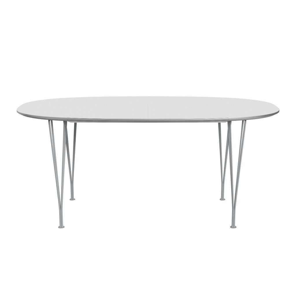 [product_category]-Fritz Hansen Superellipse Extendable Table Silvergrey/White Fenix Laminates, 270x100 Cm-Fritz Hansen-B620-FXWHL-SPAL-SIGREY-FRI-1