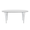 Fritz Hansen Superellipse™ Extendable Table Silvergrey/White Fenix Laminates, 270x100 Cm