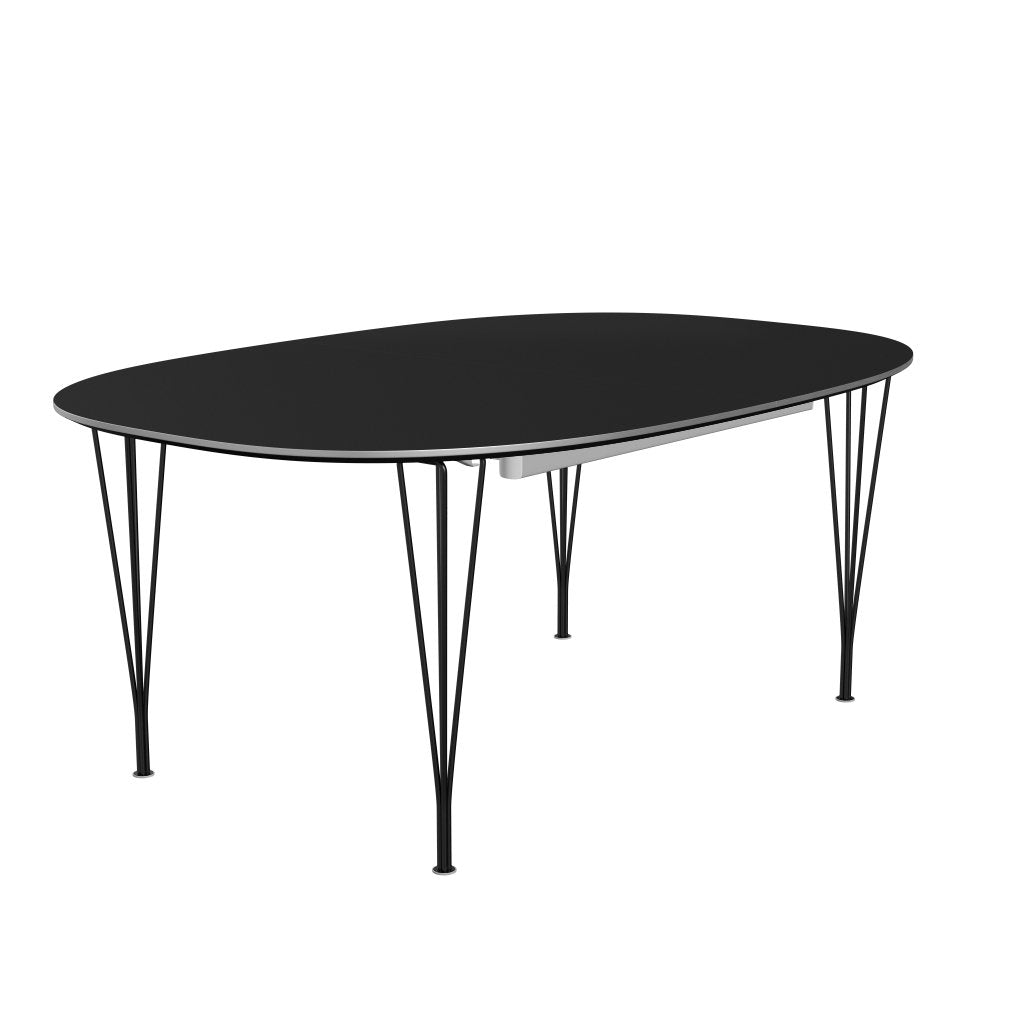 [product_category]-Fritz Hansen Superellipse Extending Table Black/Black Fenix Laminate, 300x120 Cm-Fritz Hansen-B619-FXBLL-SPAL-DRBL-FRI-2