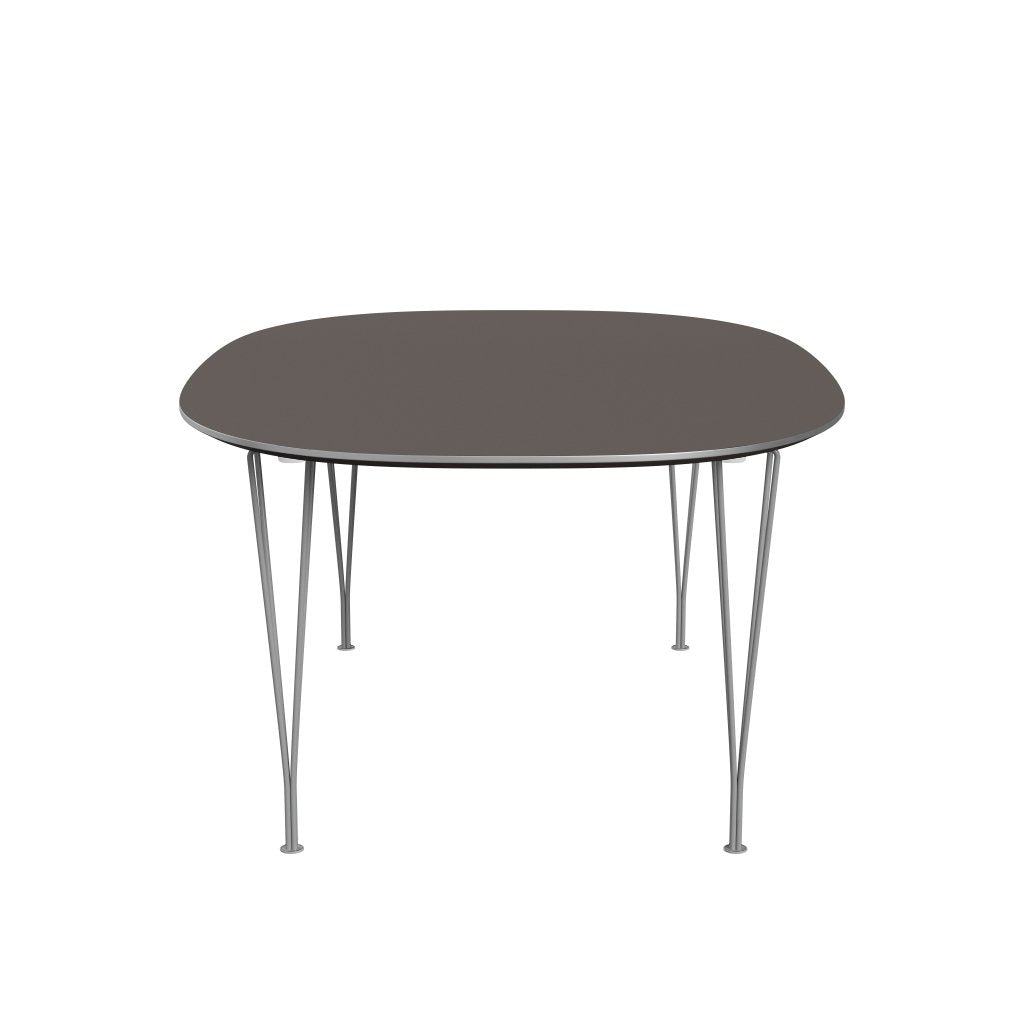 [product_category]-Fritz Hansen Superellipse Extending Table Grey Powder Coated/Grey Fenix Laminates, 300x120 Cm-Fritz Hansen-B619-FXGRL-SPAL-GRBA-FRI-3